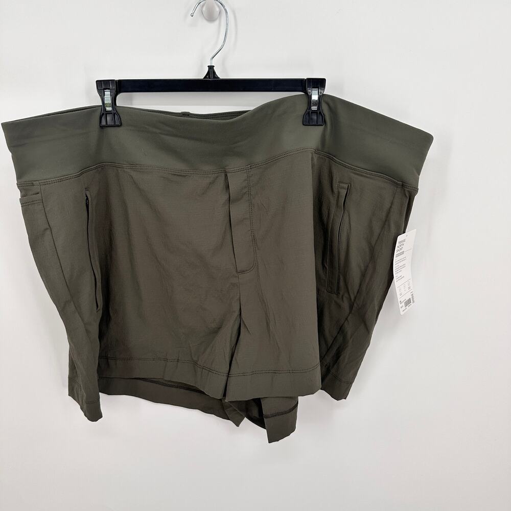 ATHLETA NWT Trekkie North Shorts in Mountain Olive Green // 24 - Picture 5 of 15